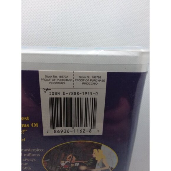 Walt Disney's Pinocchio VHS Special 60th Anniversary Edition Sealed - Picture 4 of 9